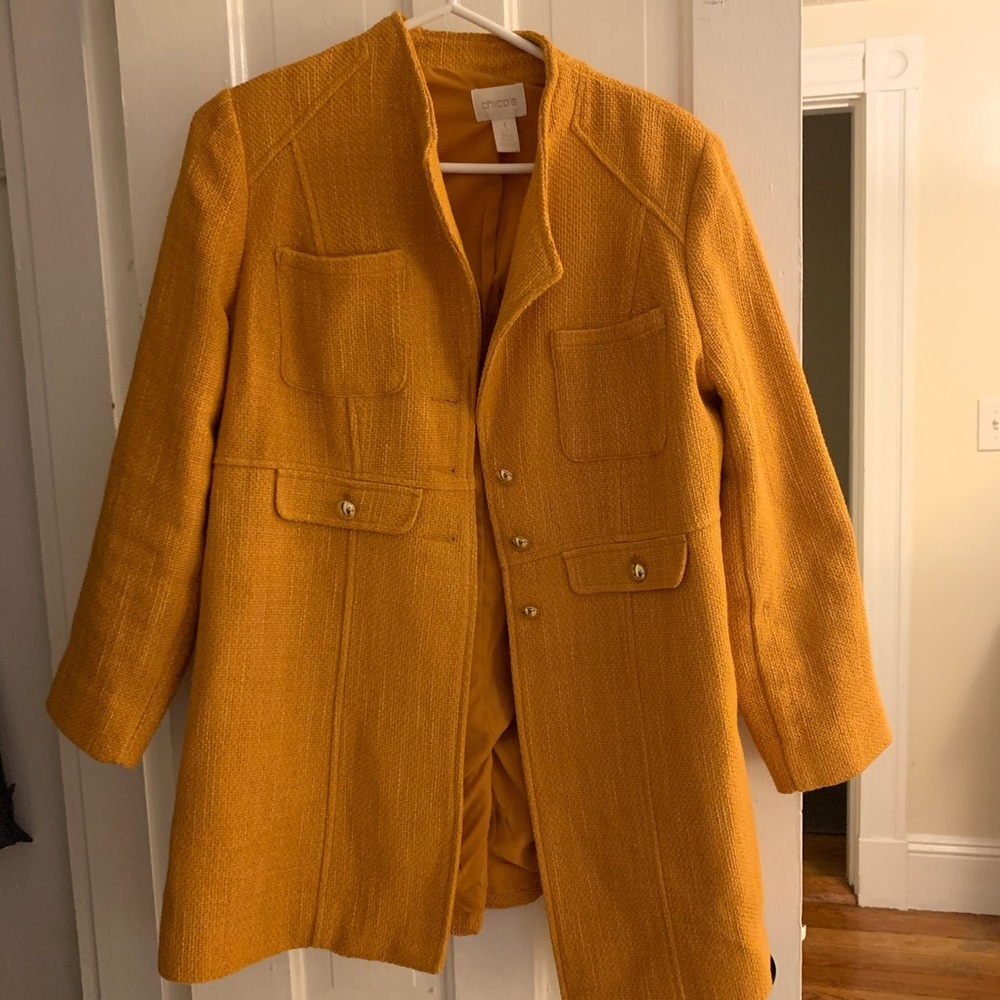Chico’s Mustard Coat